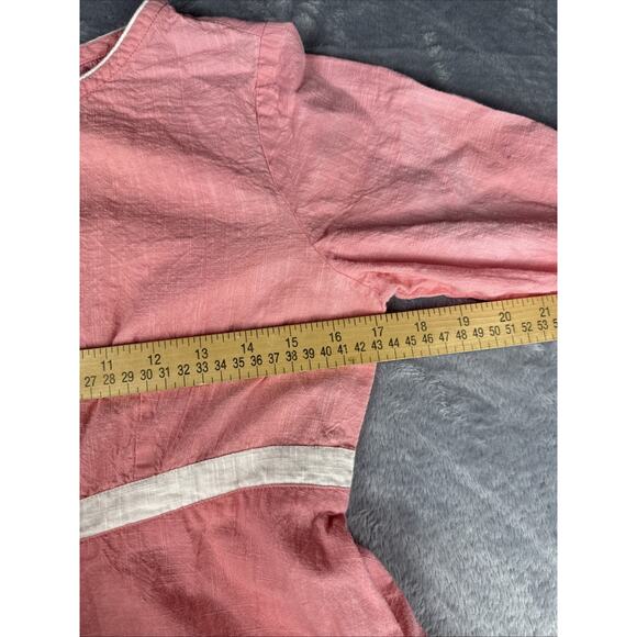 Vtg‎ Linen Women’s Dress Pink Floral Embroidered Cottagecore S Feminine Retro - Picture 8 of 9